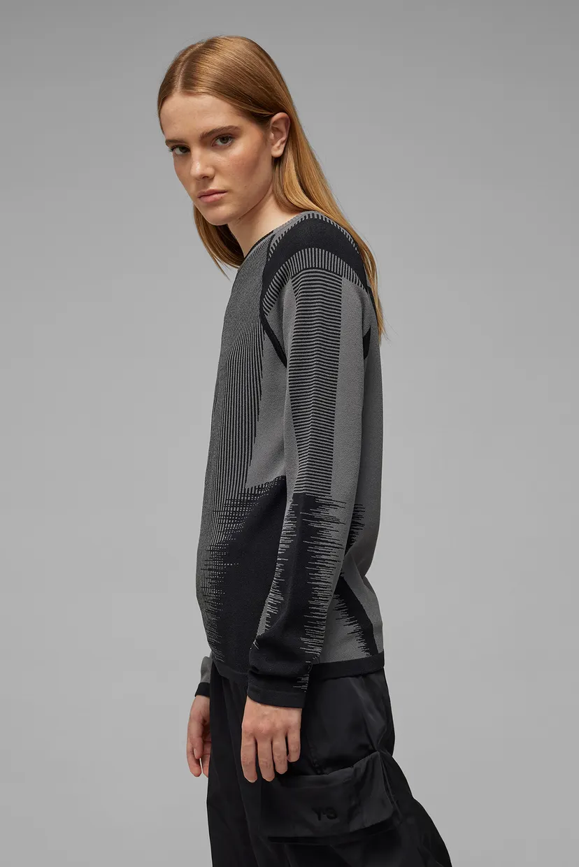 Жіночий темно-сірий джемпер Y-3 Logo Knit 4