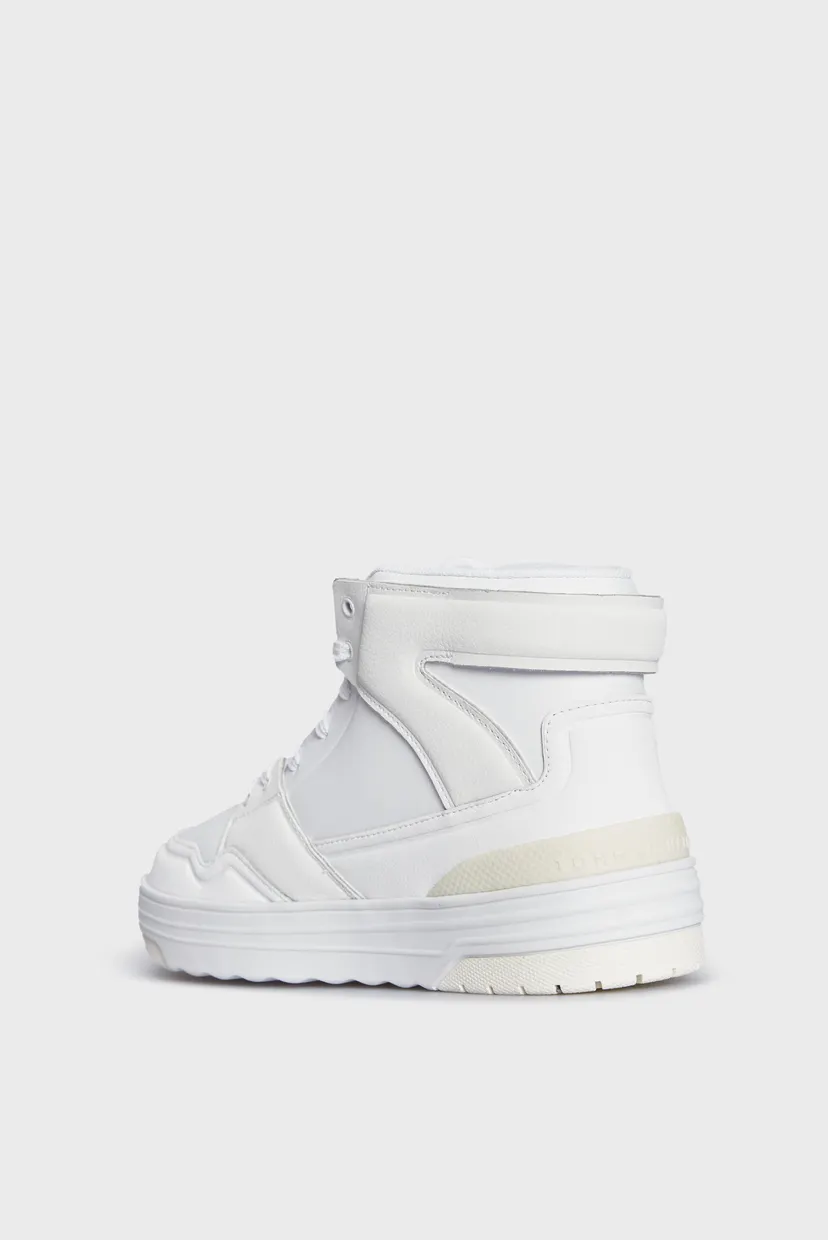 Жіночі білі шкіряні кросівки TH HI BASKET SNEAKER 5