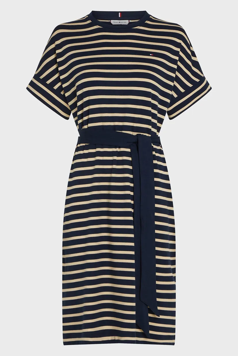 Женское платье в полоску COTTON INTERLOCK SHORT DRESS 5