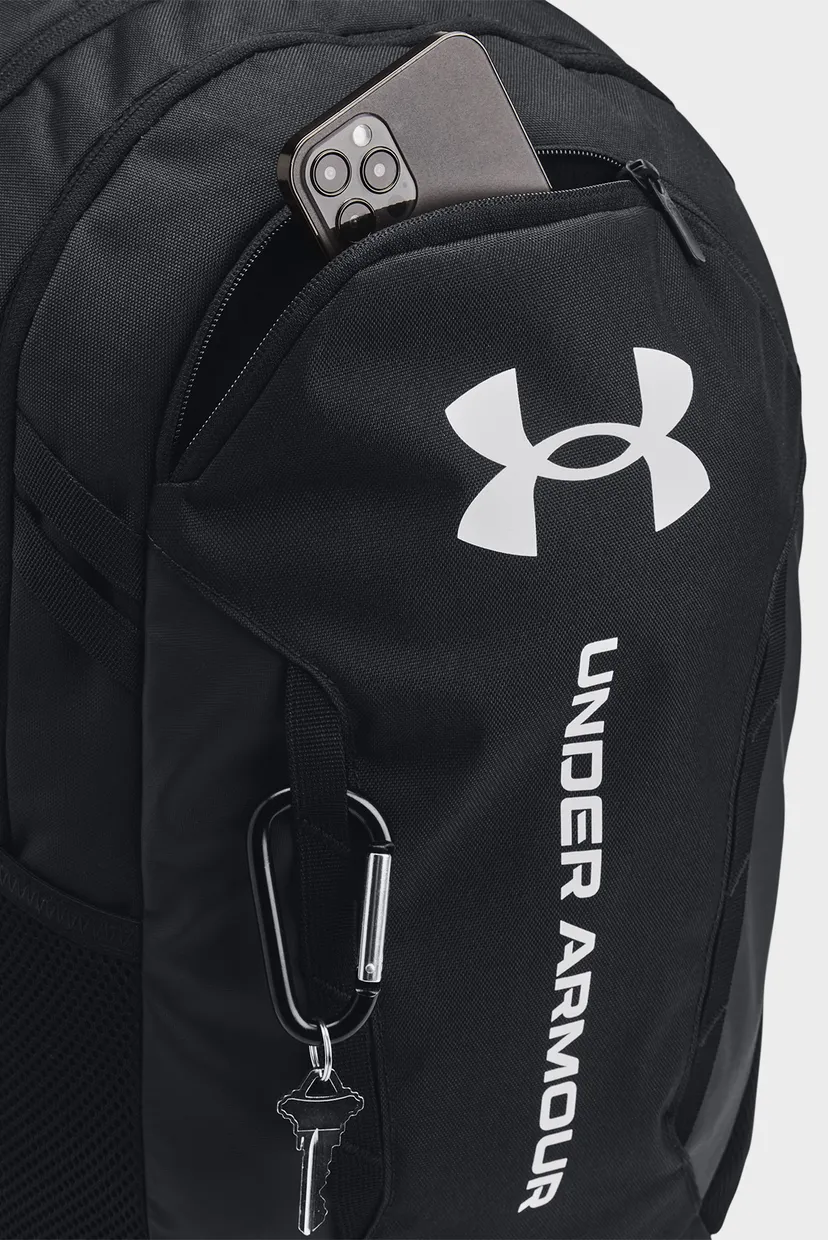 Черный рюкзак UA Hustle 6.0 Backpack 4