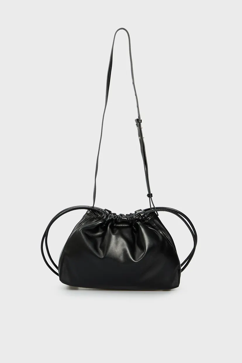 Жіноча чорна сумка DRAWSTRING BAG 4