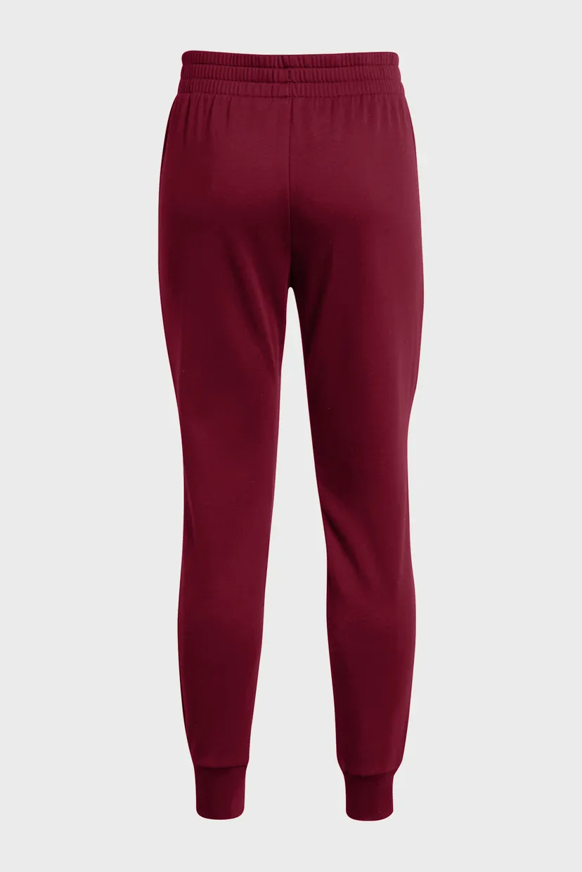 Женские бордовые спортивные брюки UA Rival Fleece Jogger 6