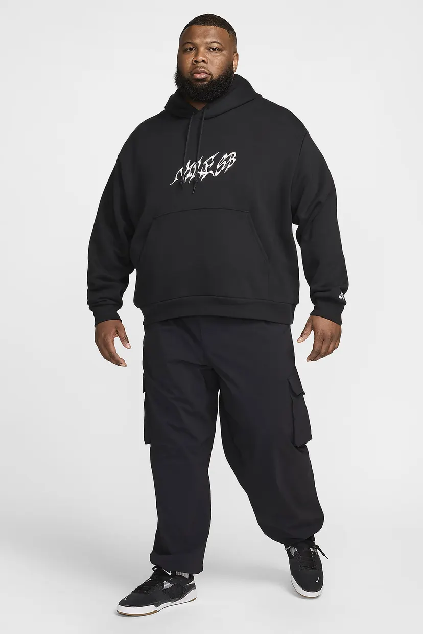 Черное худи SB Fleece Pullover Skate Hoodie (унисекс) 6