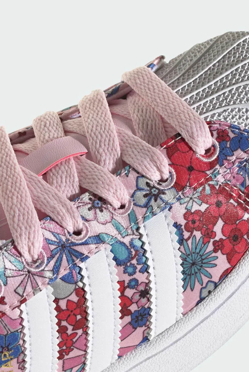 Детские розовые кроссовки ADIDAS LIBERTY LONDON SUPERSTAR II 8