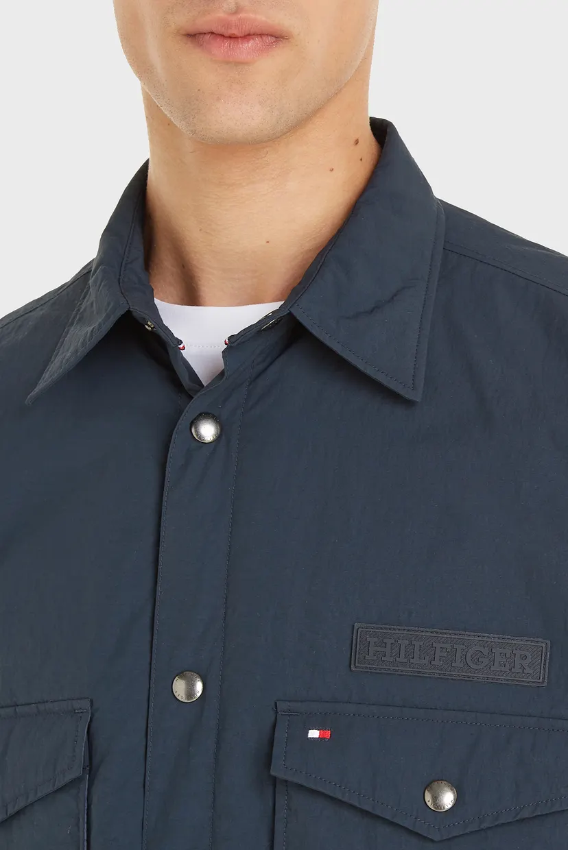 Чоловіча темно-синя сорочка-пальто NYLON OVERSHIRT 3