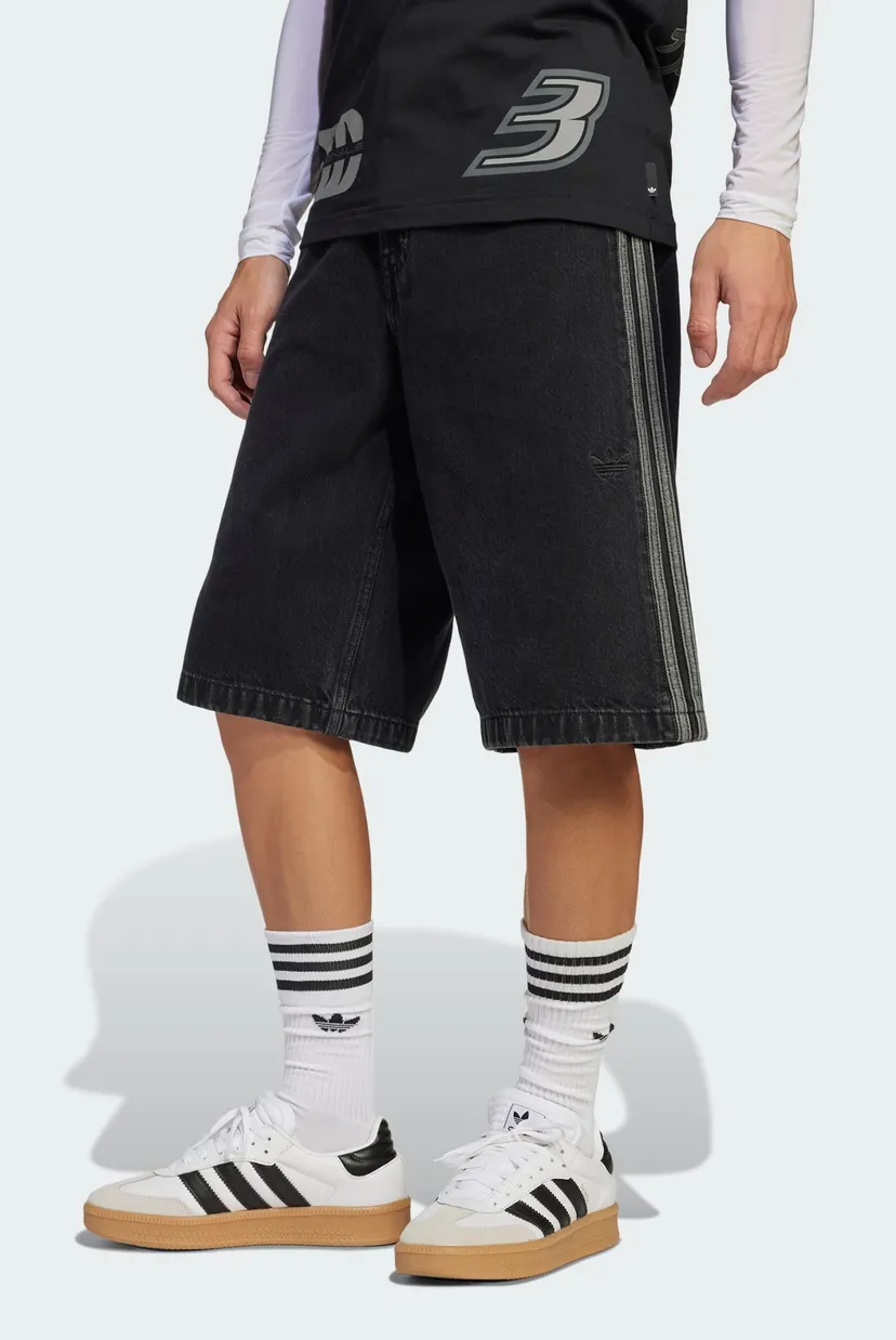 Мужские черные джинсовые шорты Adicolor Denim Firebird adidas