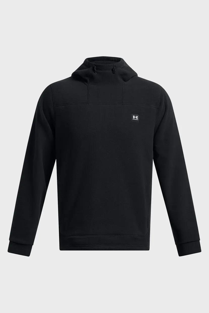 Чоловіче чорне худі UA Expanse Fleece Hoodie 4