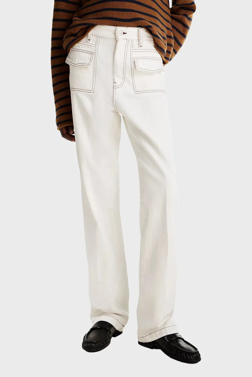 Жіночі білі джинси RELAXED BOOTCUT HW CLR 4