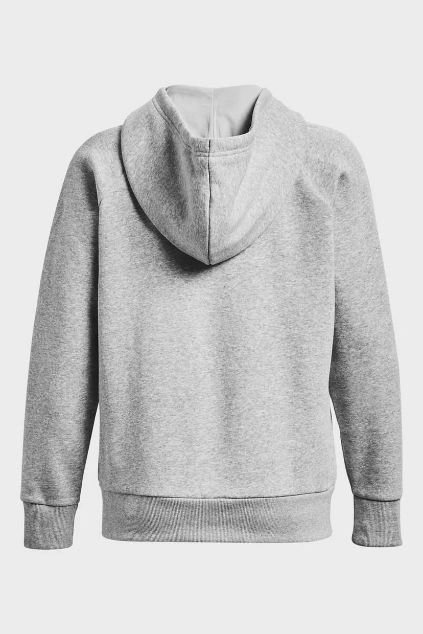 Женское светло-серое худи UA Rival Fleece FZ Hoodie 6