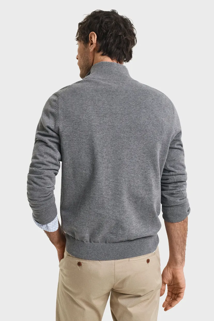 Чоловіча сіра кофта CLASSIC COTTON HALF ZIP 3