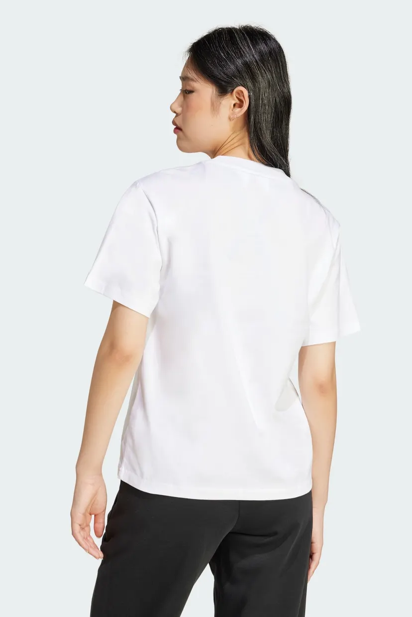 Женская белая футболка Essentials Small Logo Cotton 3