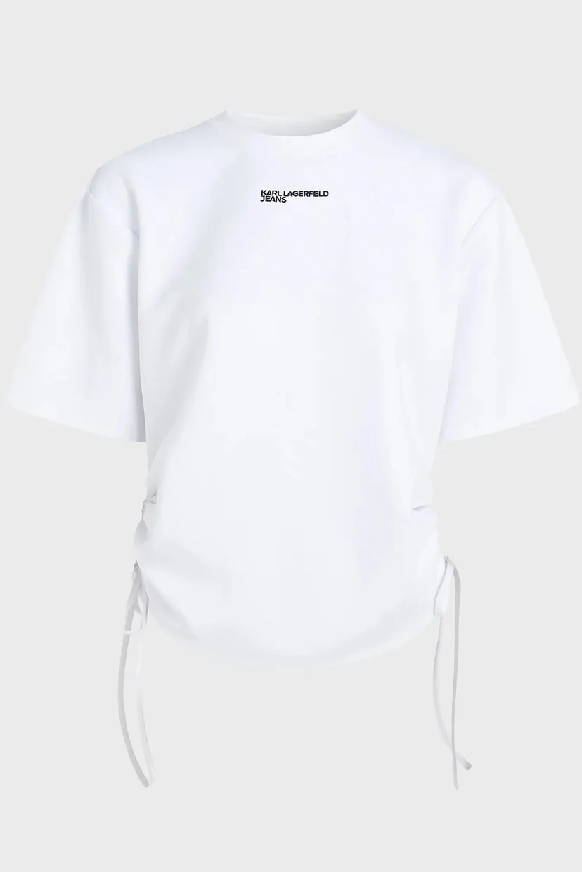Жіноча біла футболка REG TIE DETAIL 5