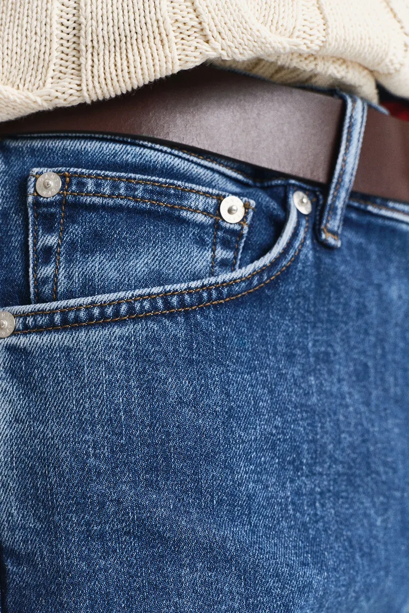 Чоловічі сині джинси REG CLEAN WASH GANT JEANS 4