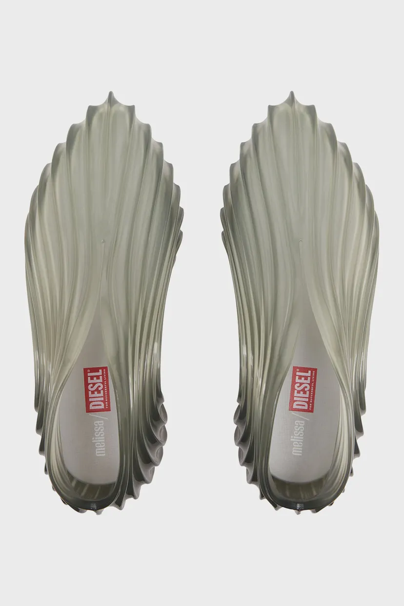 Женские серые слипоны Diesel х MELISSA QUANTUM 4