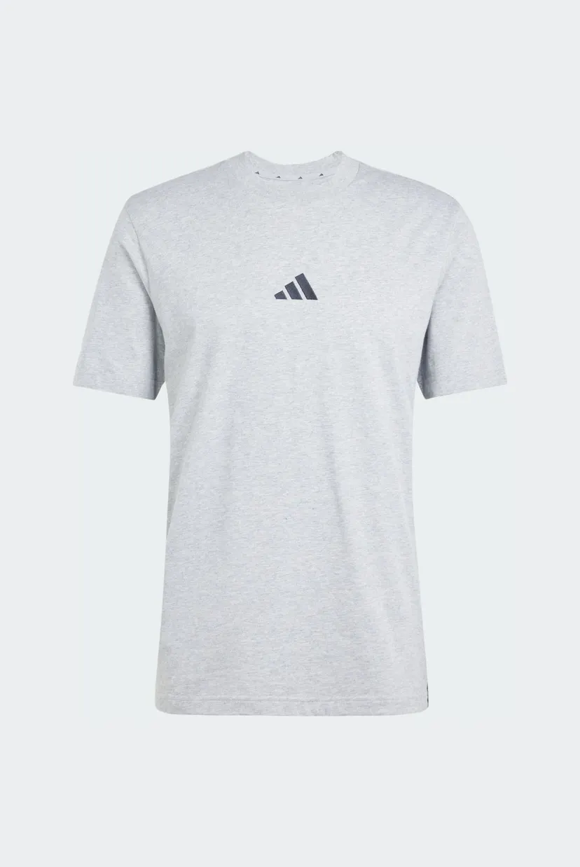 Чоловіча світло-сіра футболка Essentials 3-Stripes Single Jersey 6