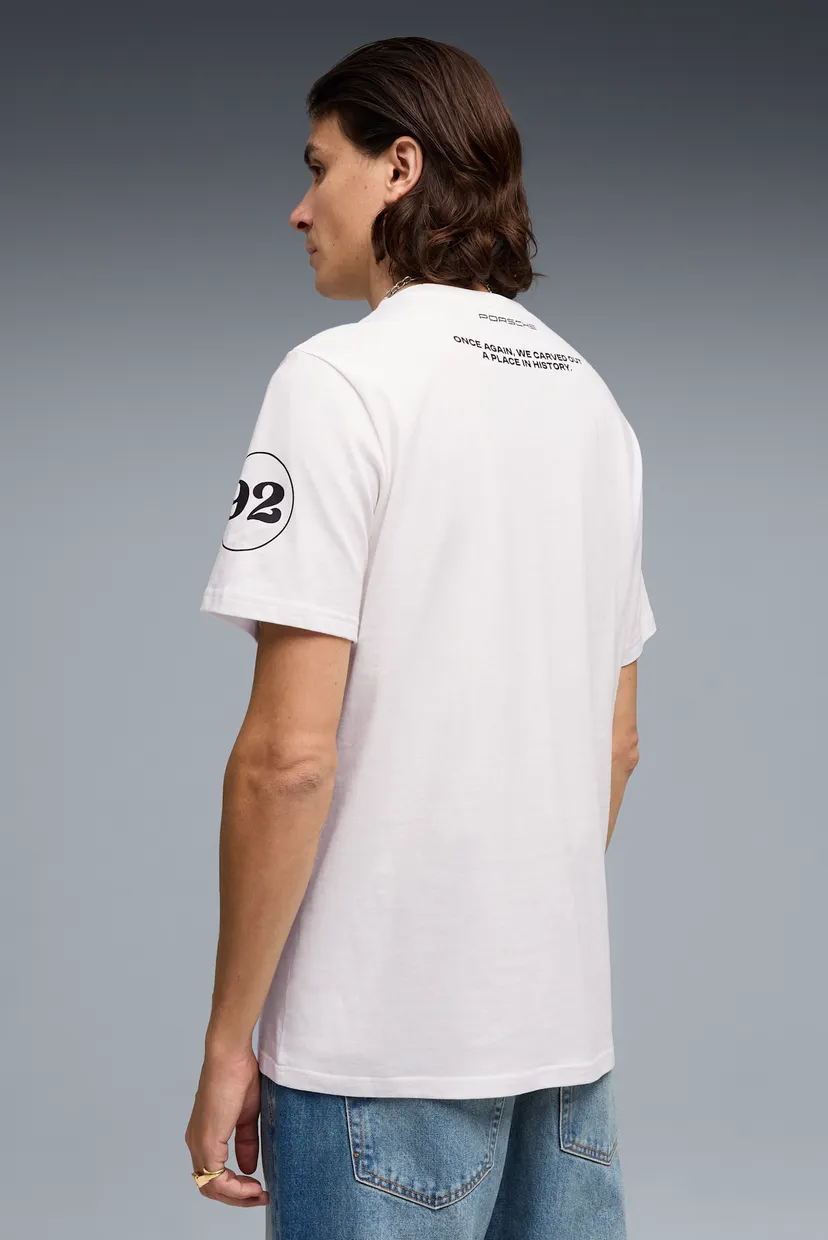 Чоловіча біла футболка PUMA x PORSCHE LEGACY SAU 3