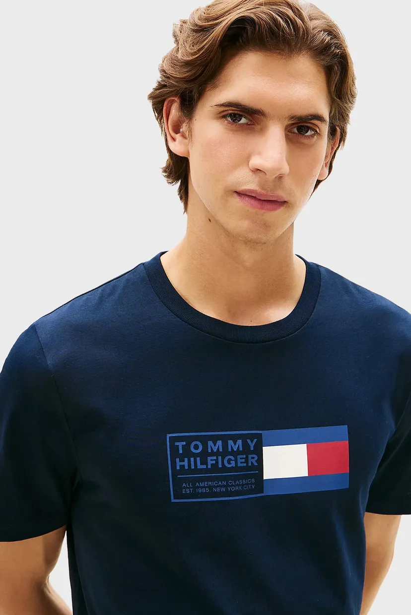 Чоловіча темно-синя футболка BRAND LOVE 4