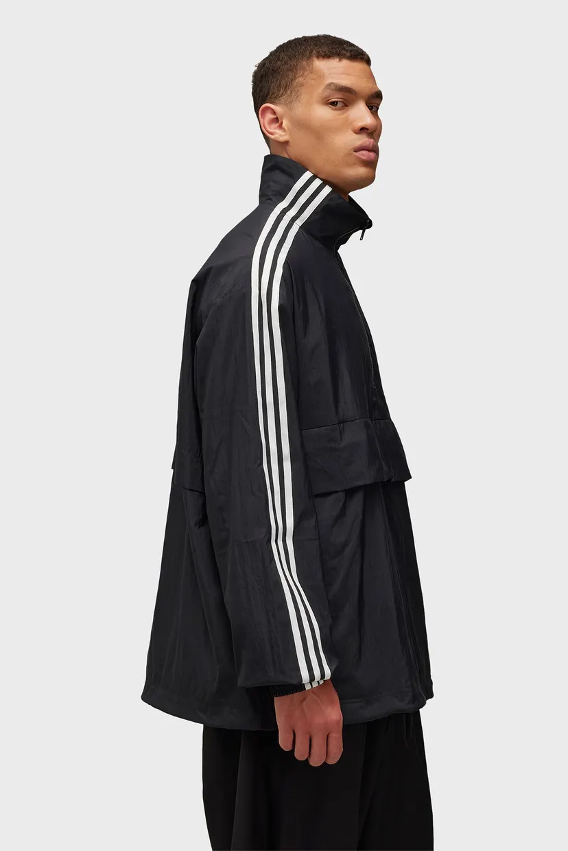 Чоловічий чорний анорак Y-3 3-Stripes Nylon Shell 1/2 Zip adidas