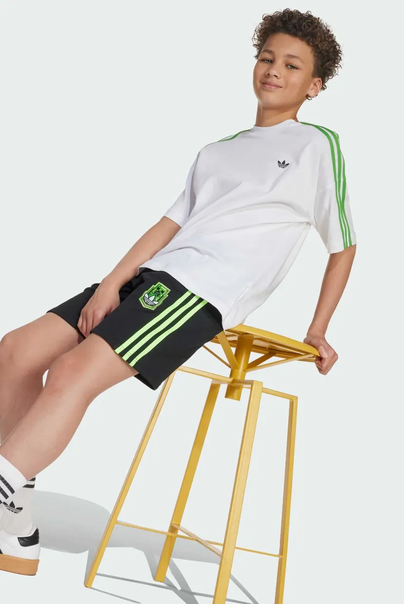 Детская белая футболка adidas x Minecraft Kids 4