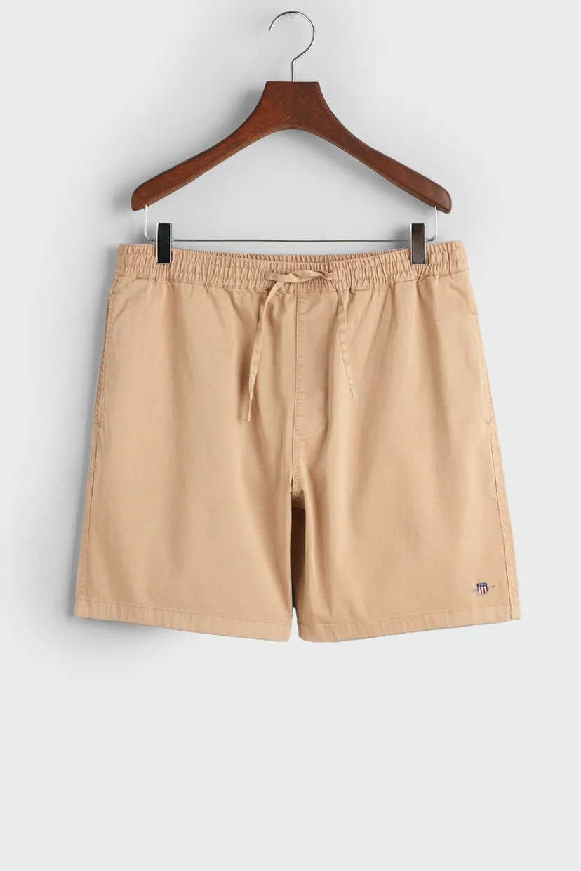 Чоловічі бежеві шорти DRAWSTRING LOGO 7