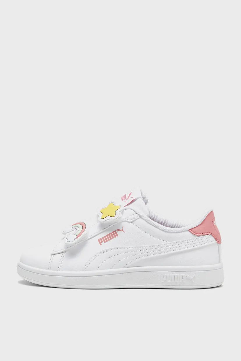 Дитячі білі кеди  PUMA Smash 3.0 Badges Kids' Sneakers 3