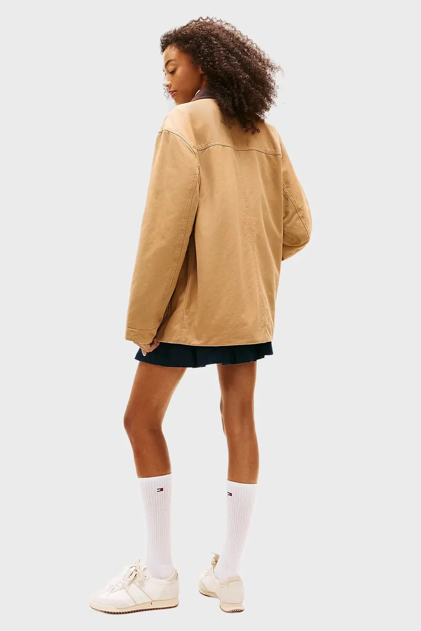 Женская коричневая куртка TWILL JACKET 3