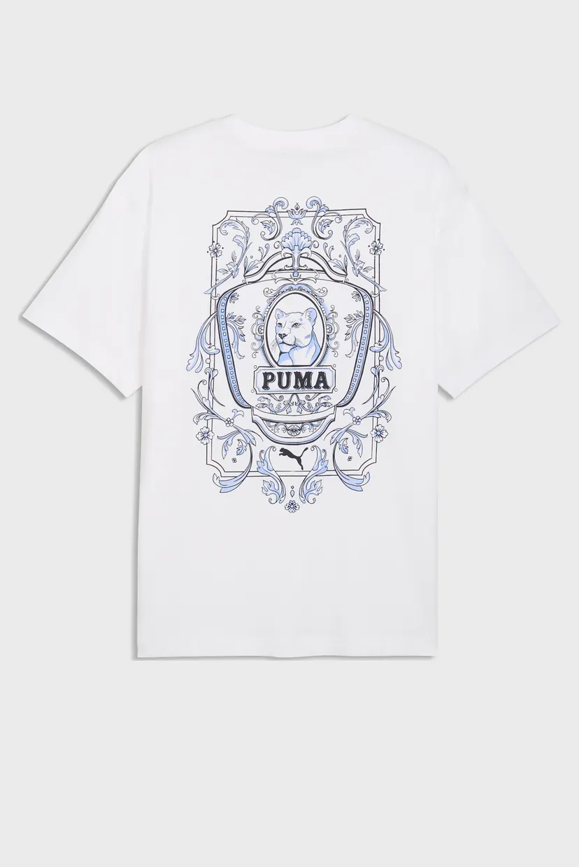 Чоловіча біла футболка Graphic Relaxed Tee Men 5