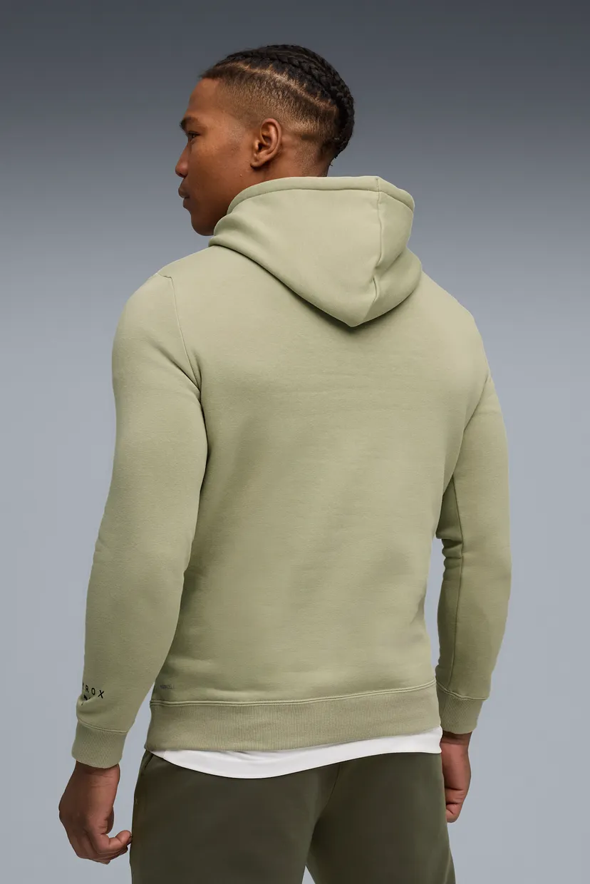 Мужское оливковое худи PUMA x HYROX City Lifestyle Hoodie Men 3