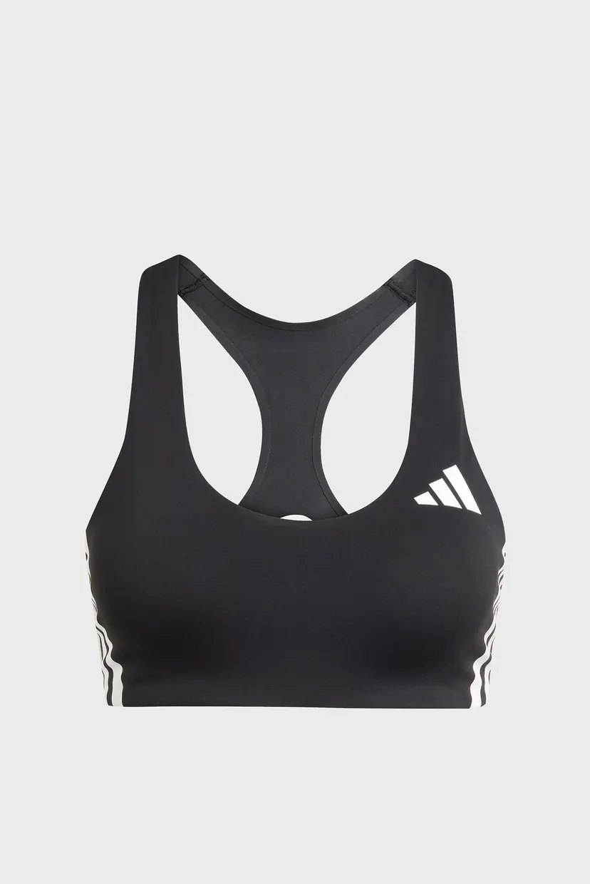 Жіночий чорний топ Adizero Run Medium Support 6