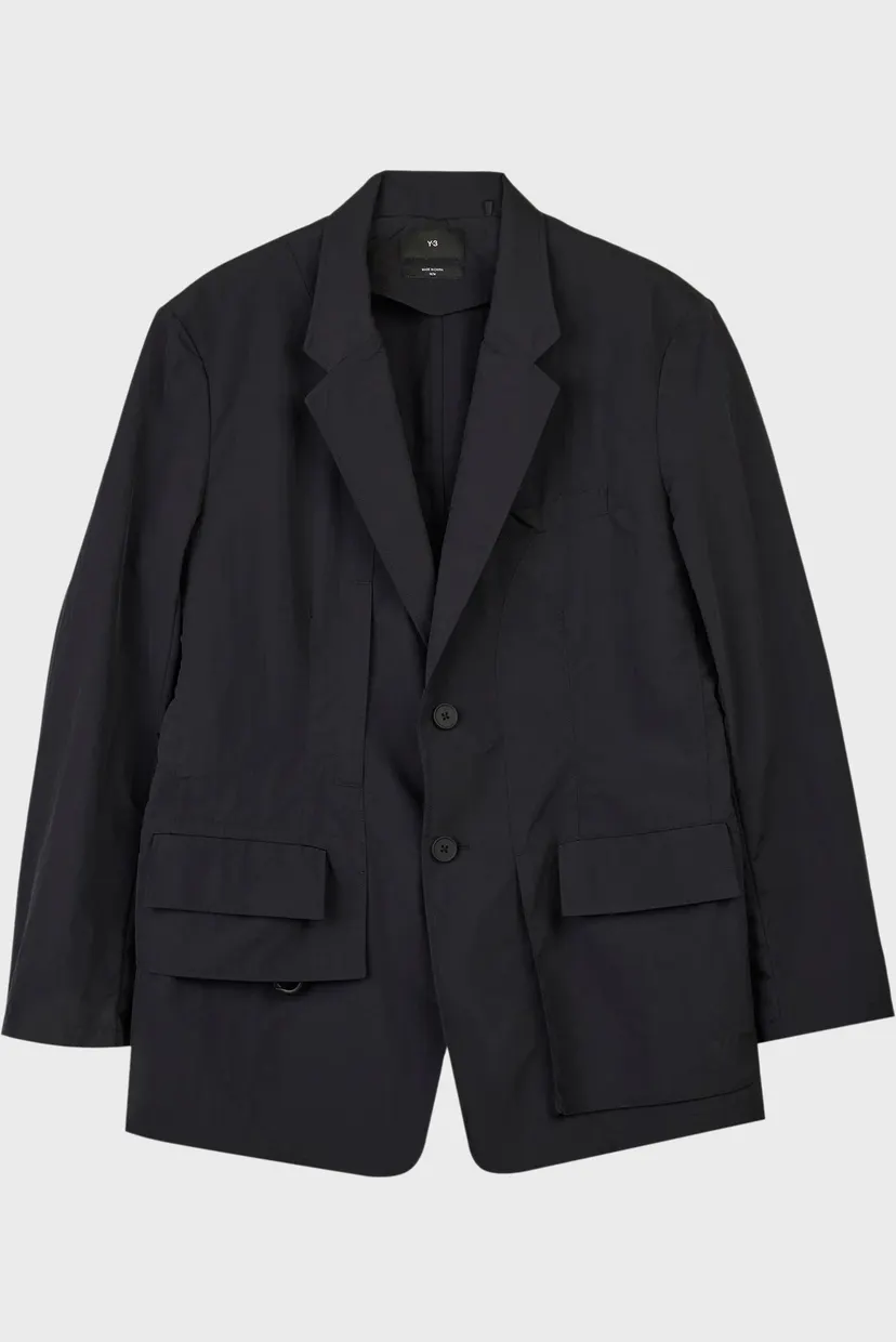 Чорний блейзер Y-3 Crinkle Nylon (унісекс) 7
