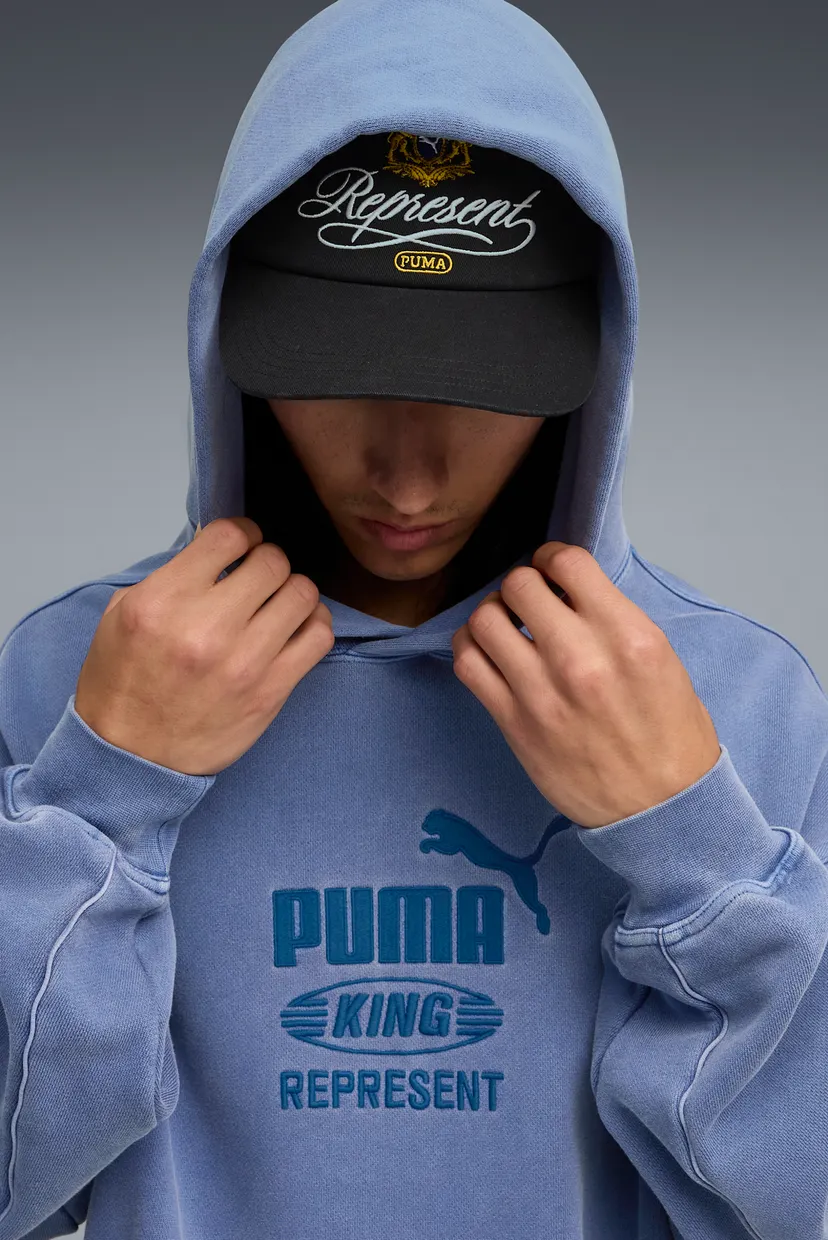 Мужское синее худи PUMA x REPRESENT Hoodie Men 4