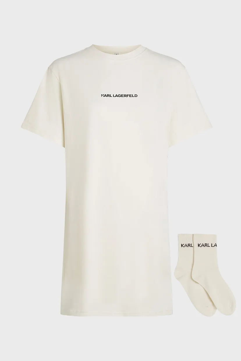 Женский комплект одежды (ночная рубашка, носки) elongated 5