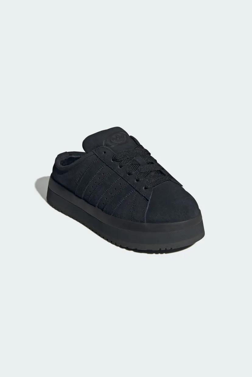 Женские черные замшевые клоги Campus 00s Winter Low 4