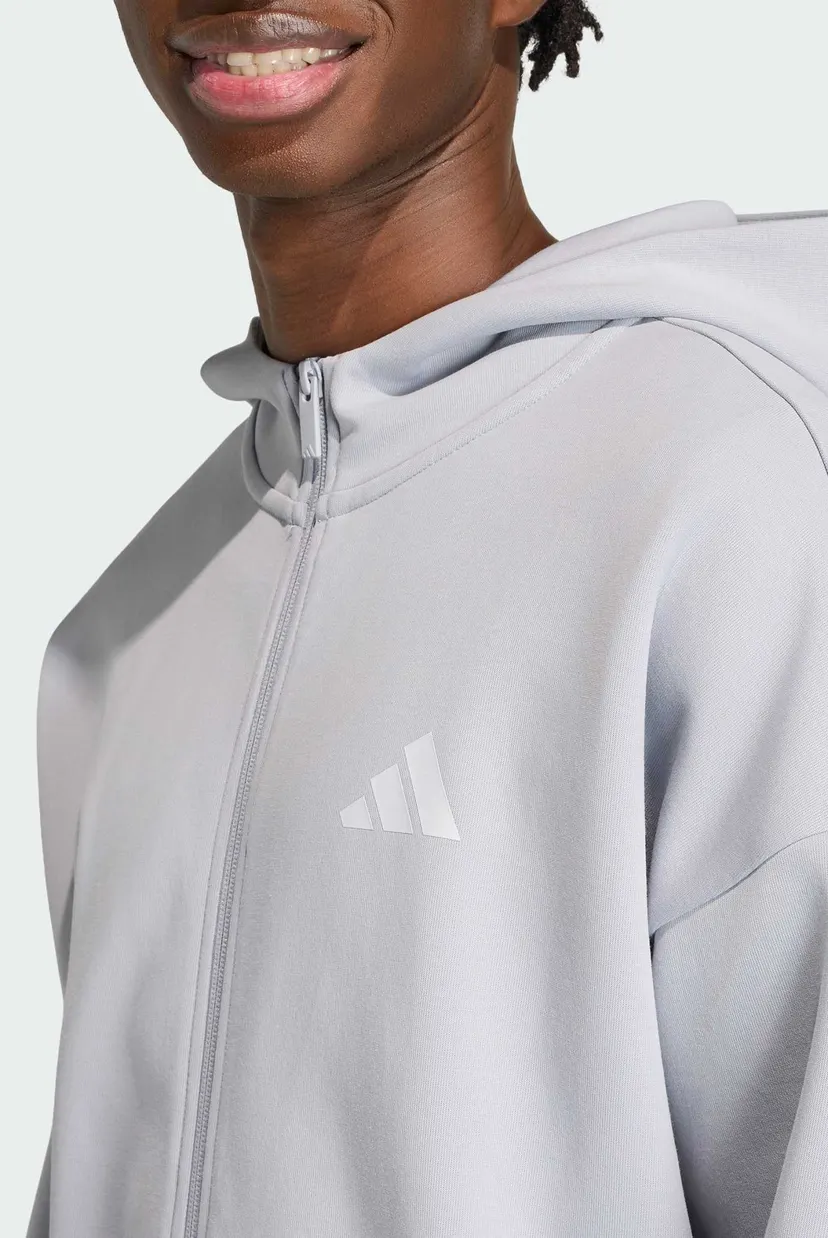 Чоловіче сіре худі Future Icons Small Logo Full-Zip 4
