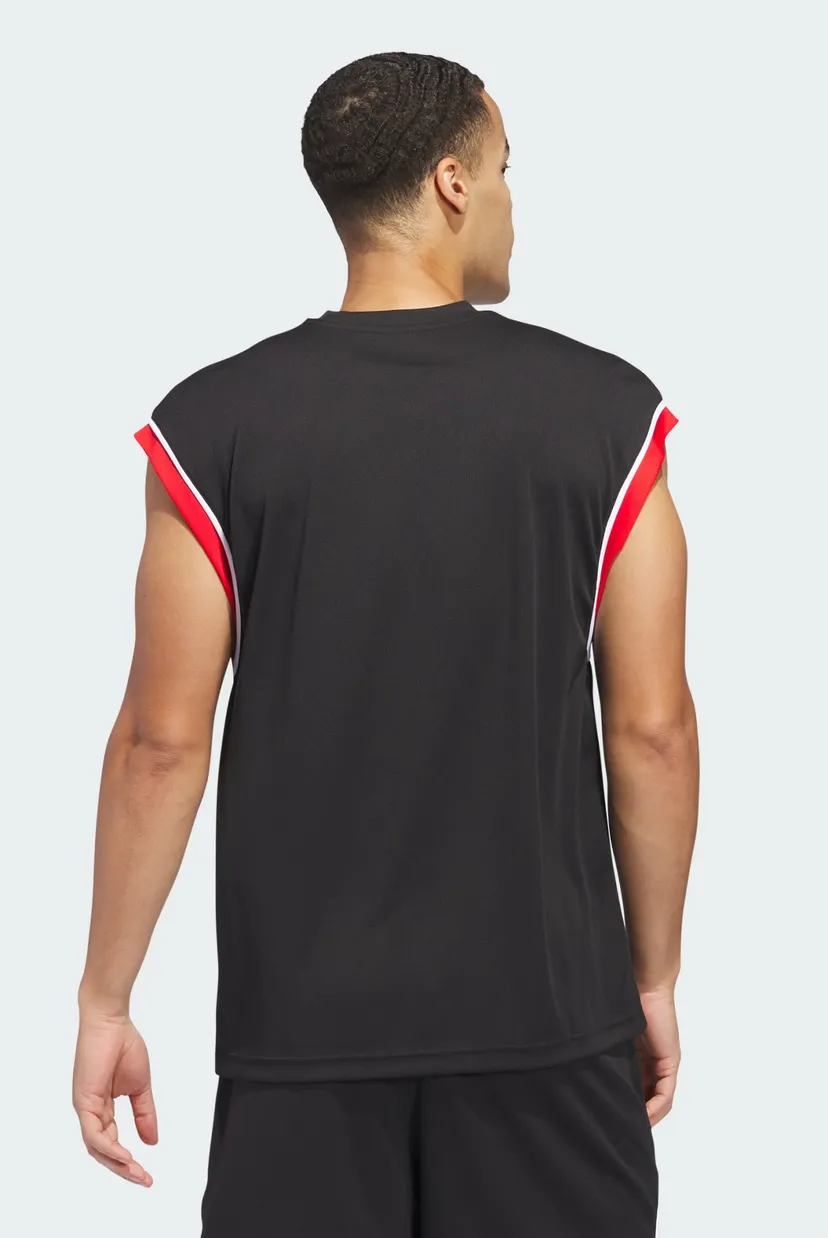 Чоловіча чорна майка adidas Basketball All-World Sleeveless 3
