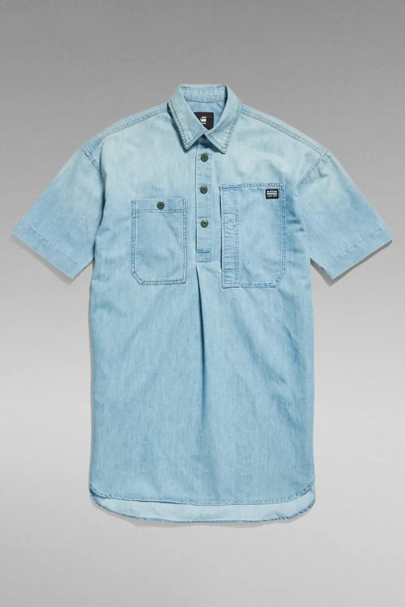 Жіноча блакитна джинсова сукня Denim 4