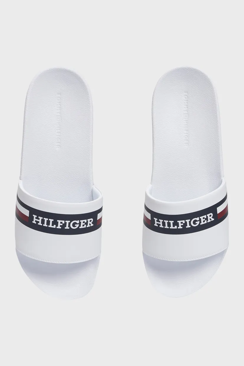 Мужские белые слайдеры CORPORATE HILFIGER POOL SLIDE 4