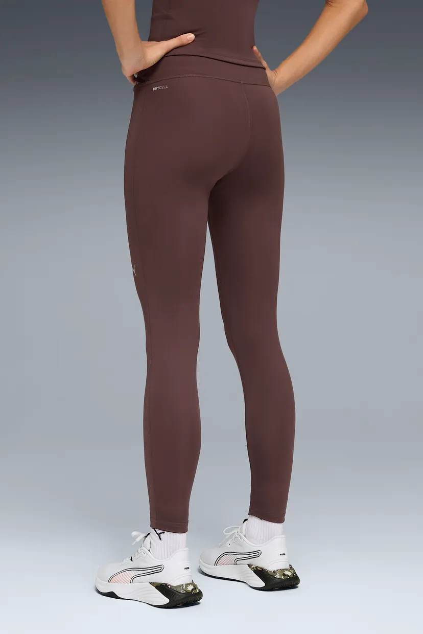 Женские коричневые тайтсы PUMA STRONG High-Waist 7/8 Tights Women 3