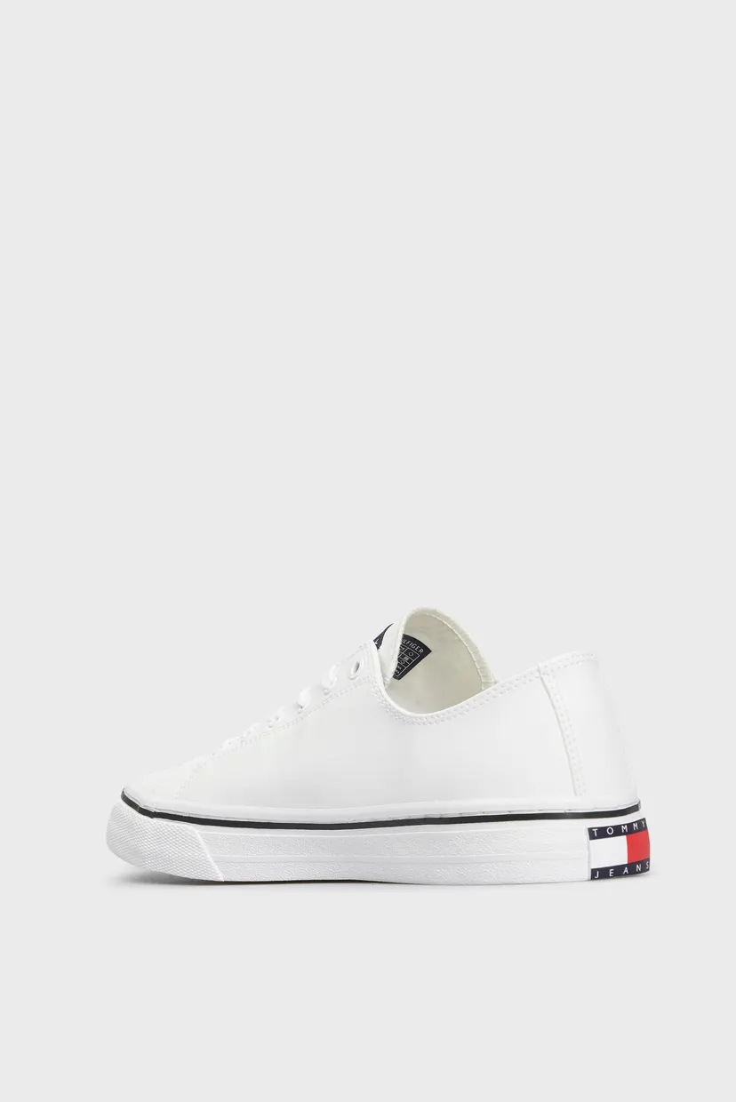 Чоловічі білі снікерси TOMMY JEANS MENS LACE VULC ESS 5