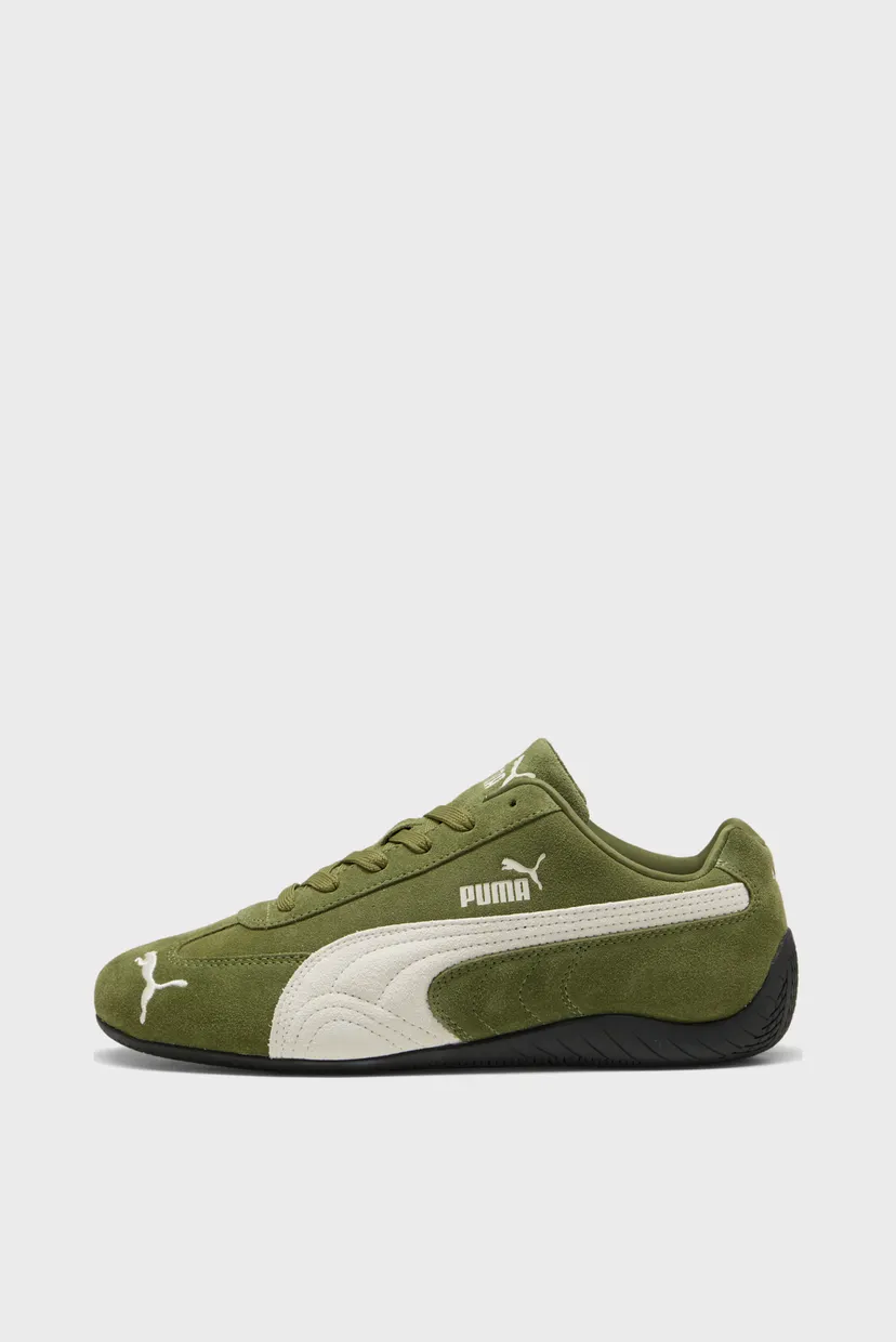 Зеленые замшевые кроссовки Speedcat OG Unisex 3