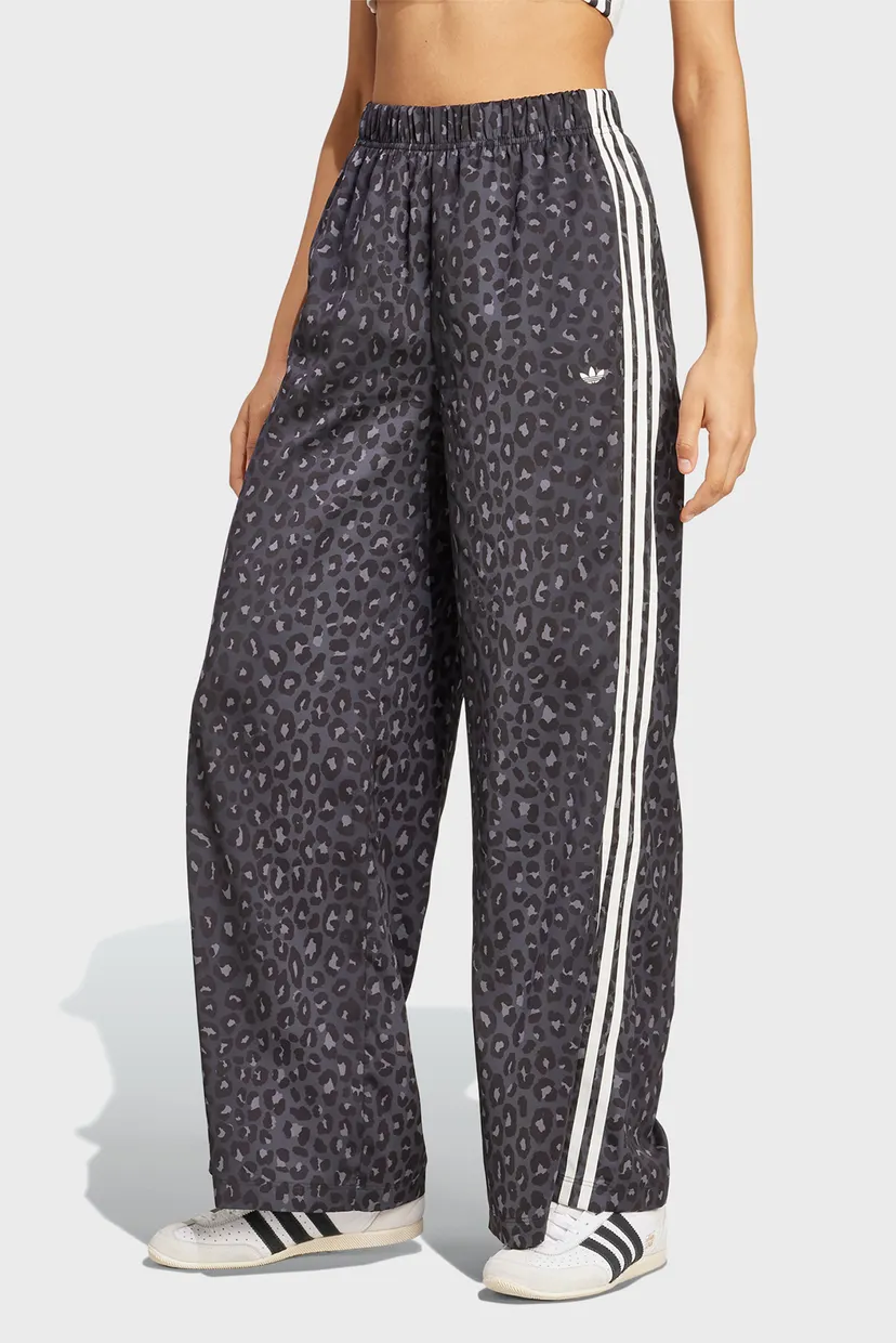 Женские темно-серые спортивные брюки с узором adidas Originals