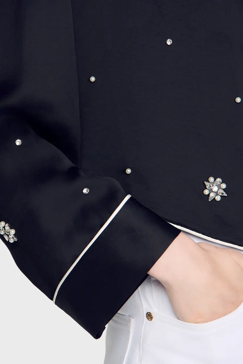Жіноча чорна сорочка 4