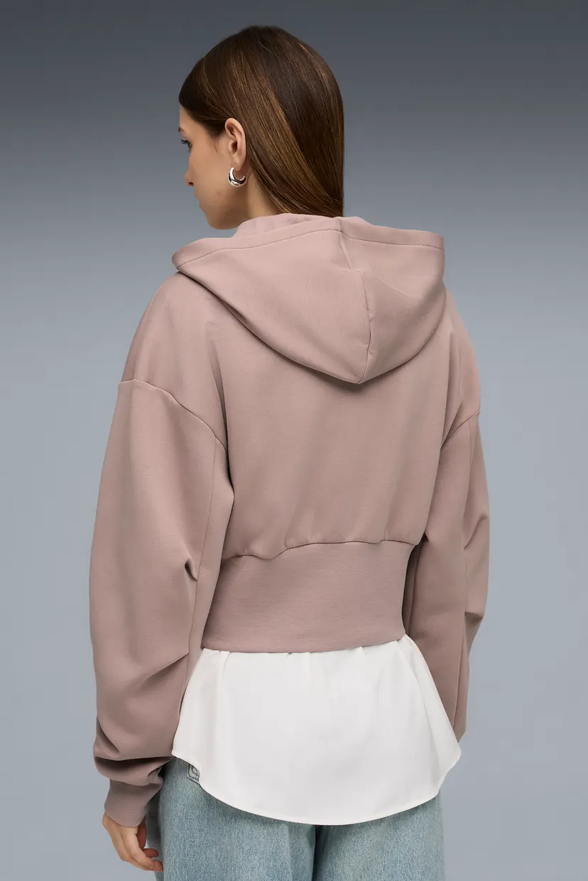 Женское пудровое худи PUMATECH SENSE Full Zip Hoodie Women 3