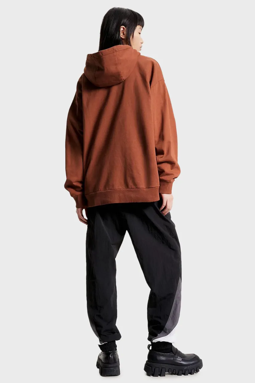 Коричневе худі TJCU ESS HOODIE GARMENT WASH (унісекс) 4