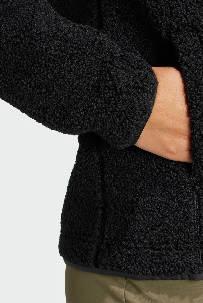 Женская черная спортивная кофта Terrex Xploric High Pile Fleece 5