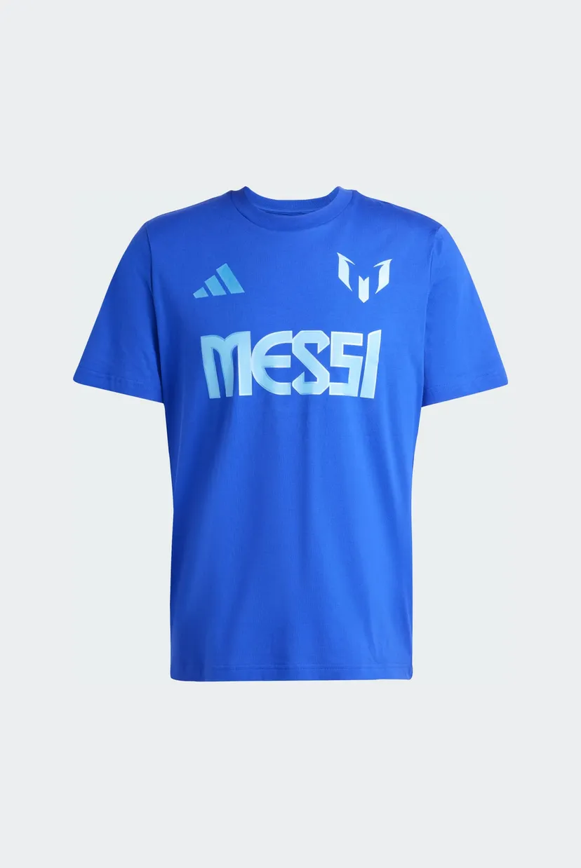 Чоловіча синя футболка Messi Name and Number Graphic 6