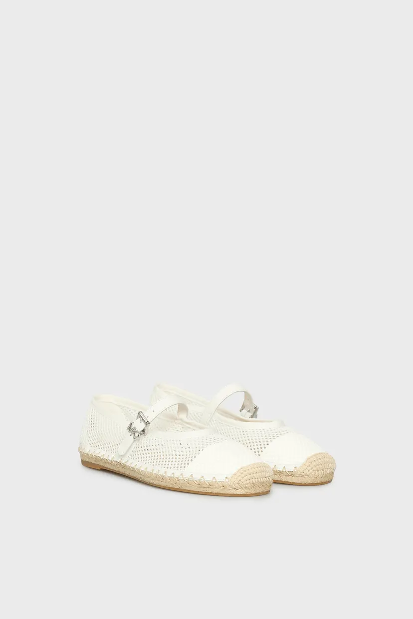 Жіночі білі балетки BALLET ESPADRILLE 3