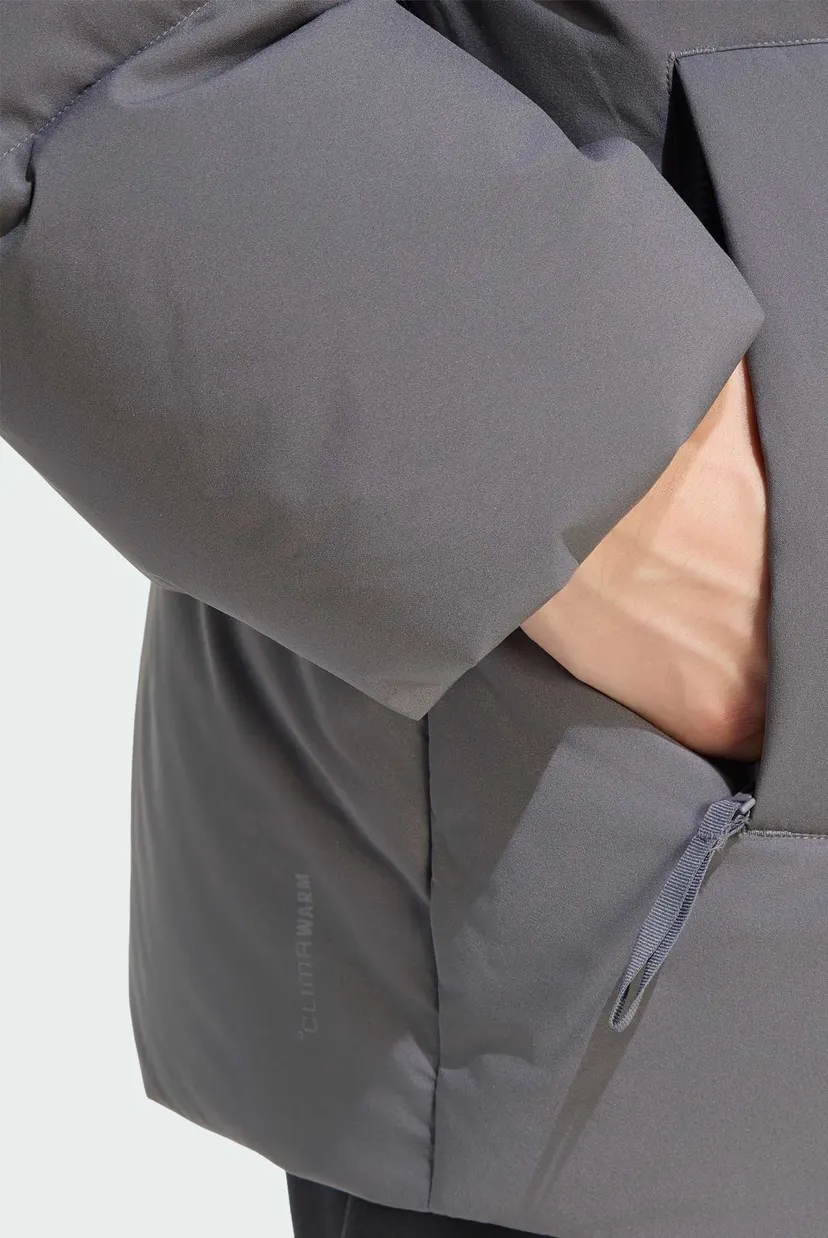 Мужской серый пуховик HELIONIC DOWN PUFFER HOODED 5