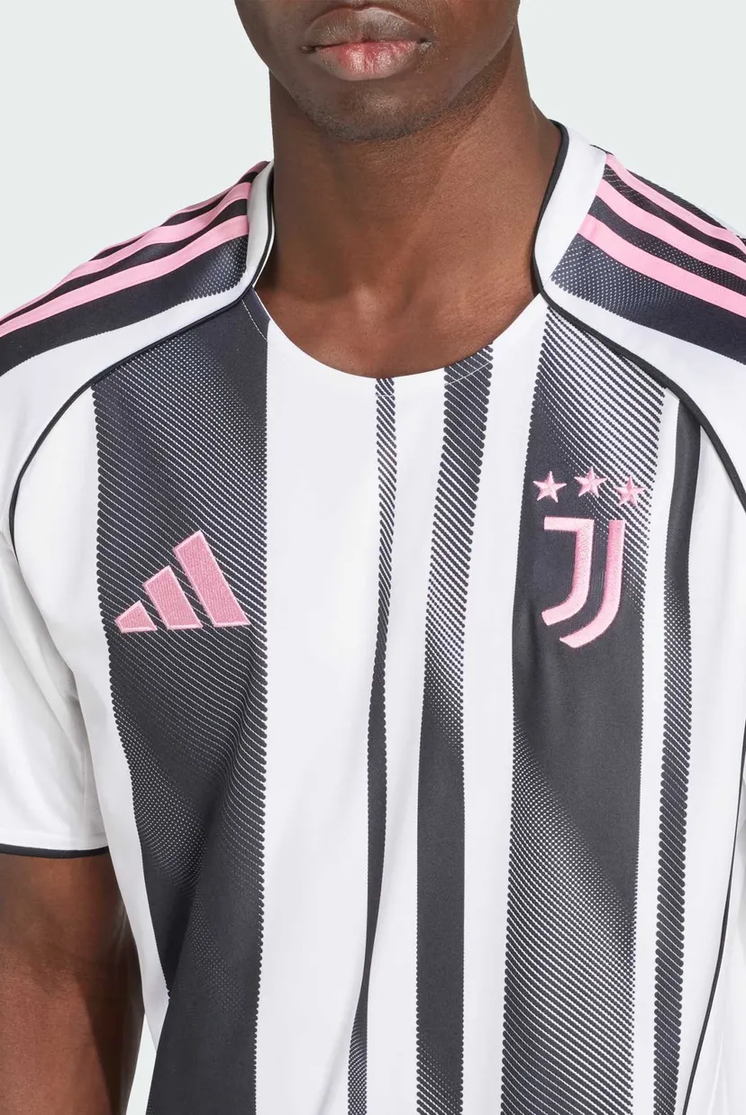 Мужская белая футболка в полоску Juventus 25/26 Home 4