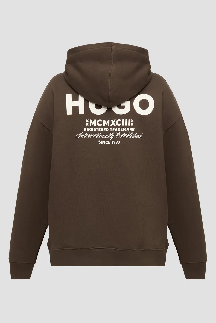 Мужское коричневое худи 6